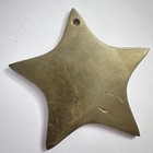 Rare Rif Hotel Tangier  Morocco 3 5    X 3 5    Chunky Brass Star Hotel Room Key Fob