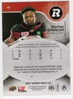 2017 Ud Cfl Diontae Spencer  41 Ottawa Redblacks Mcneese State