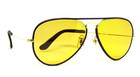 Ray-ban Usa Vintage B l Aviator Burgandy Leathers Ambermatic Nos Mint Sunglasses