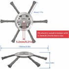 Steel Wire Grass Trimmer Head Lawn Mower Brush Cutter Weed Eater Trimmer Head