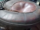 Vintage 1900s Leather Catchers Mitt Baseball Glove W patch Buckle Strap Antique