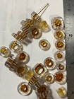 Stripe Furnace Glass Cane Beads Vintage Large Hole