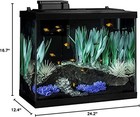 Colorfusion Aquarium 20 Gallon Fish Tank Kit  Includes Led Lighting And Decor