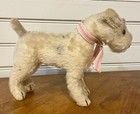 Vintage Steiff Fox Terrier Dog 6 5 In Mohair Stuffed Animal Plush Germany