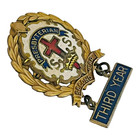 Vintage Presbyterian Church Sunday School Pin Second Third Year