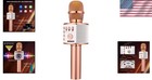 Wireless Bluetooth Karaoke Microphone- Portable Handheld Karaoke Mic Speaker