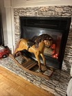 Antique Rocking Horse  Hand Carved Wood  Childs Toy