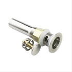 1 1 2  Bathroom Pop Up Drain With Overflow Brass Brushed Nickel For Sink Support