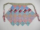 Vintage Half Apron Lot Patchwork Christmas Floral Sheer Kitchen