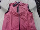 Nwt Ralph Lauren Rlx Golf Vest  Men s L   168  Pockets  Pink  Cotton Blend