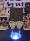           custom Hand Made Fender Necklace   Earrings  sold As Set            