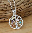 925 Sterling Silver Tree Of Life Pendant Necklace Chain Jewellery Gift Box