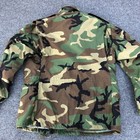 Vintage Military Cold Weather Woodland Camouflage Field Jacket Medium Short  89