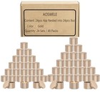  48 Pcs Candle Jars Bulk  24 Pcs 4 Oz   24 Pcs 8 Oz  Premium Empty Matte Gold