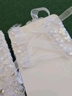Fingerless Lace With Rhinestone Gloves  White - 24366