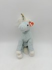 Ty Classic Blue Unicorn Plush Galaxy Tinsel Fur White Mane Blue Eyes Tags 18   