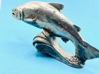 Sterling Silver Weighted  Atlantic Salmon Model paperweight  Sheffield H m 2009