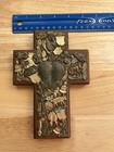 Vintage Milagros Cross Mexican Folk Art