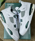 Men s Jordan 4  oxidized Green  Mid Top Retro Basketball Shoes Us Size 7-12