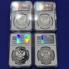 2018 Russia Silver 3 Roubles Guarding The Homeland Ngc Pf70 Ultra Cameo Full Set