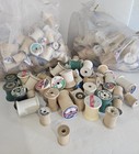 Vintage Wooden Sewing Thread Spools Lot Of 230