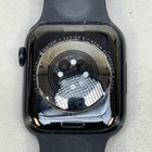 Unlocked Apple Watch Series 8 45mm Midnight Stainless Steel Black Sport Band Mnv