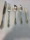 Rose Point By Wallace Sterling Silver Flatware Set For 12 Service 79 Pieces