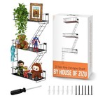 Fire Escape Shelf  3 Tier Action Figure Shelf With Screws   Screwdriver  New 