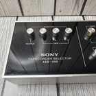Sony Japan Metal Stereo Audio Rca Phono Av Tape Selector Switch Box Ass-300