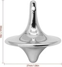 Precision Metal Spinning Top  Zinc Alloy Balance Gyro  Vintage Totem Design     