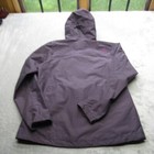 Marmot Jacket Womens Large Purple Hooded Drawcord Hem Waterproof Full Zip Rain
