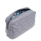 Vera Bradley Medium Cosmetic Bag Ultralight Frost Gray Makeup Case