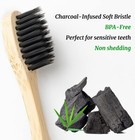 Pack Of 10-soft Bamboo Toothbrush Natural Charcoal 100  Organic Medium Bristles