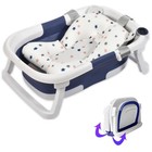 Foldable Baby Bath Tub Infant Shower Bathtub With Thermometerfor Newborns