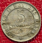 Higher Grade 1895 Belgium 5 Centimes Coin-oct313