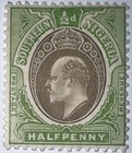 Travelstamps   1907 Southern Nigeria Stamps Sc  21  Mint Og Lh   Half Penny