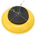 Magnetic Bowl Pin Dish With 150pcs Bead Needles Sewing Pins Round Cushion Holder