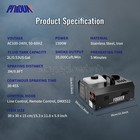 Paidun 1500w Fog Smoke Machine Fogger Sprayer Dmx Stage Effect Wedding Party Dj