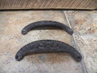 Lot Of 2 Antique Style Cast Iron 4  Bin Pulls Door Hardware Drawer Cupboard