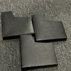 Gray Matte Floor Tiles Lot 3 L Shaped Smooth Solid Color Corner Pieces