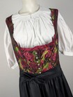 Dirndl  xl  Midi Green Berry With Matching Apron - Hammerschmid