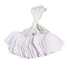500 Pcs White Paper Price Tags  Jewelry Price Tags With String Attached