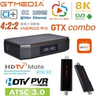 8k Dvb S2 t2 atsc 3 0 Fta Satellite Tv Receiver Pvr Android Smart Tv Box Ci  Pvr