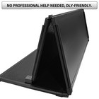 5 7 Ft Hard Tri-fold Truck Bed Tonneau Cover For 2009-2024 Dodge Ram 1500