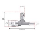 2x Metal Heater Hose Connector Fit For Cadillac Escalade chevrolet Silverado