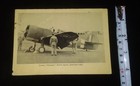Vintage Photograph Curtiss Mohawk British Fighter American Origin Black   Whitet