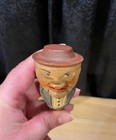 Vintage Hand Carved Mechanical Mouth Bottle Wine Cork Stopper Anri Yakker Wood