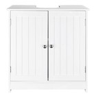 White Bathroom Vanity Cabinet Modern Bath Sink Cabinet Organizer 24inch New