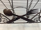 Vintage Cast Iron Cookbook Stand Album Cutting Board Holder Spoon   Fork