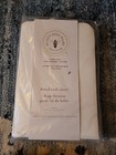 Burts Bees Baby Solid Fitted Crib Sheet Organic Cotton Beesnug  White 28   52 